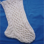 Aran Christmas Stocking Knitting Pattern - Eidheann (Ivy)