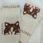 Mischievous Cats Fingerless Mitts Knitting Pattern