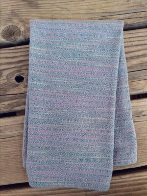 Variegated garden colors handwoven towel